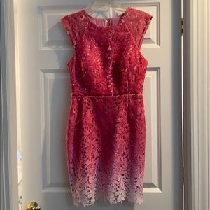 Stunning pink ombré cocktail dress